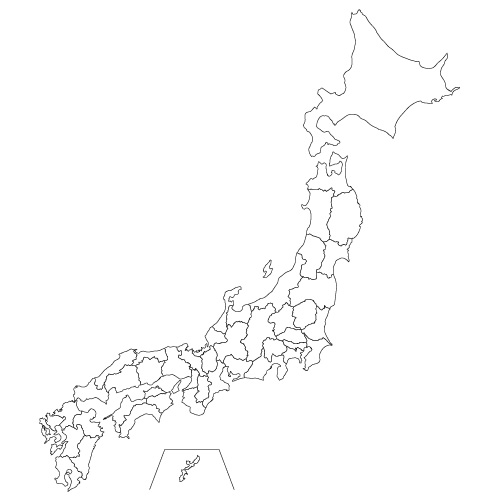 日本白地図 J Test実用日本語検定